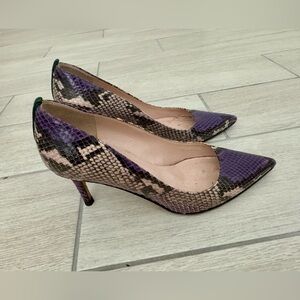 SJP- Purple snake print pumps size 5.5